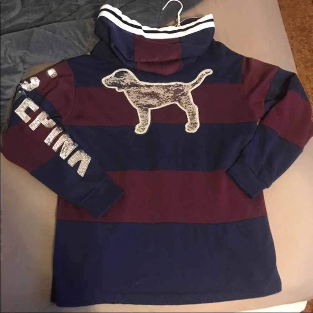 Victoria’s Secret pink bling hooded sweatshirt